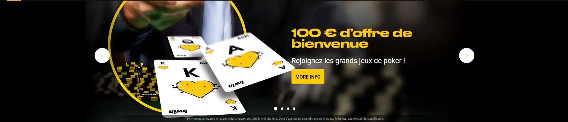 Welkomstbonus van Bwin