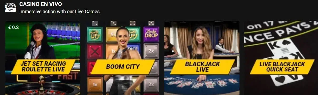Live casino van Bwin