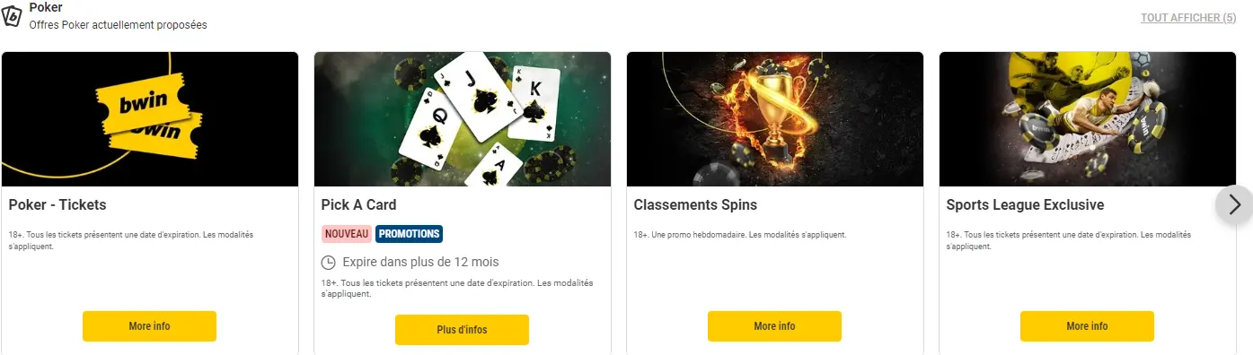 Pokerpromotie van Bwin