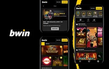 app en mobiele gebruikersinterface van Bwin
